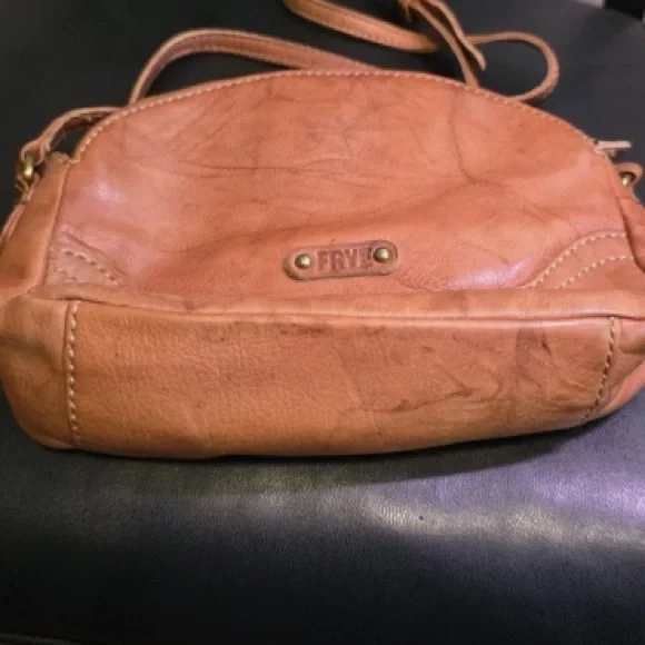 Frye Women's Brown campus Crossbody Bag/ 3 sections - Picture 4 of 8